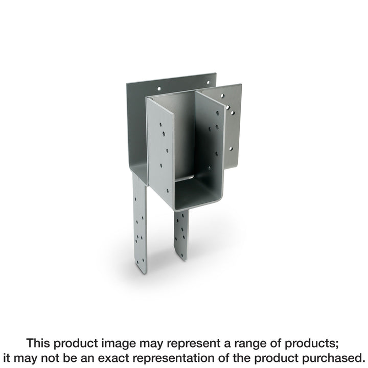 Simpson ECCLLQ444SDS ECCLLQ L-Shape End Column Cap for 4x Beams, 4x Post w/ SDS Screws, Skewed Left