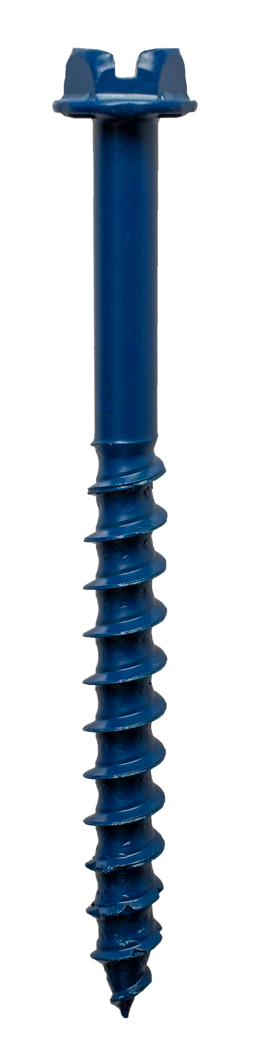 Simpson TNT25234H Titen Turbo — 1/4 in. x 2-3/4 in. Hex-Head Concrete and Masonry Screw, Blue 100-Qty