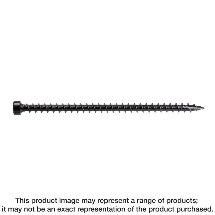 Simpson SDWC15450-KT Strong-Drive SDWC TRUSS Screw — .155 in. x 4-1/2 in. T30 6-Lobe E-coat, Black 50-Qty