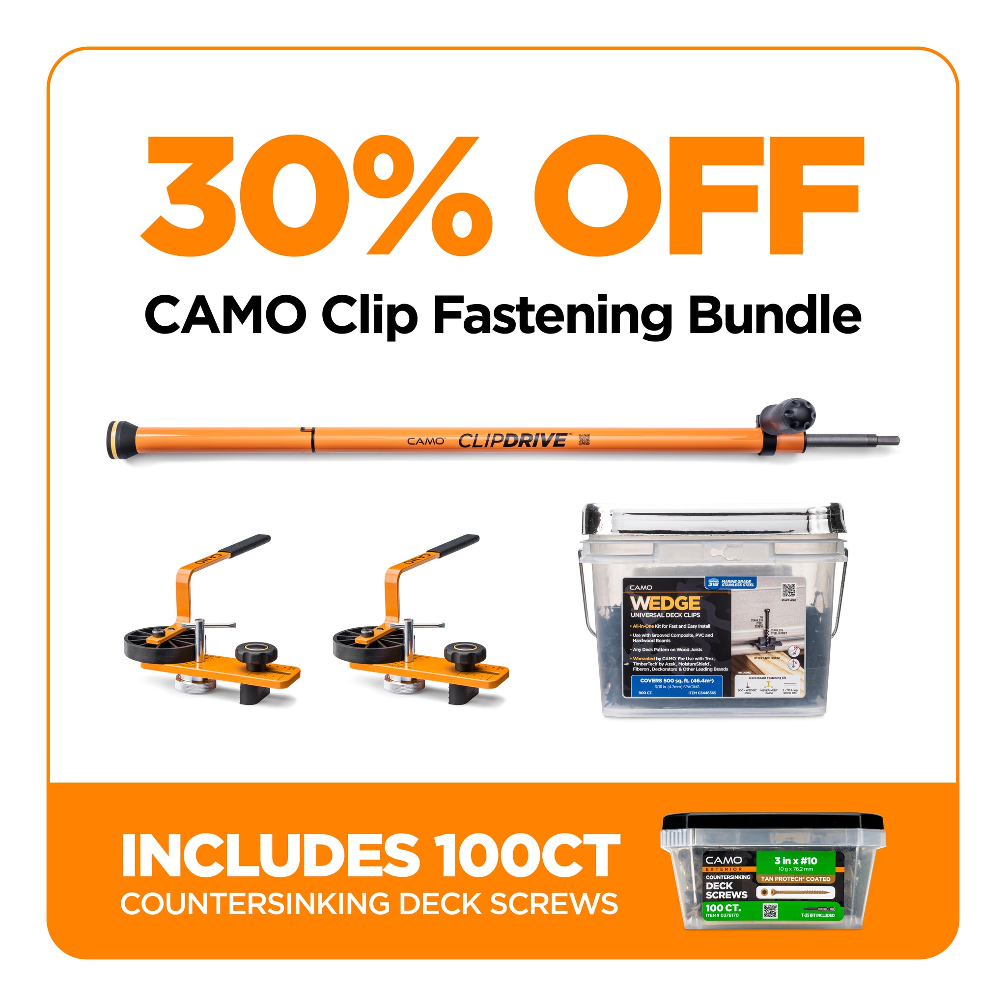 CAMO Clip Fastening Bundle