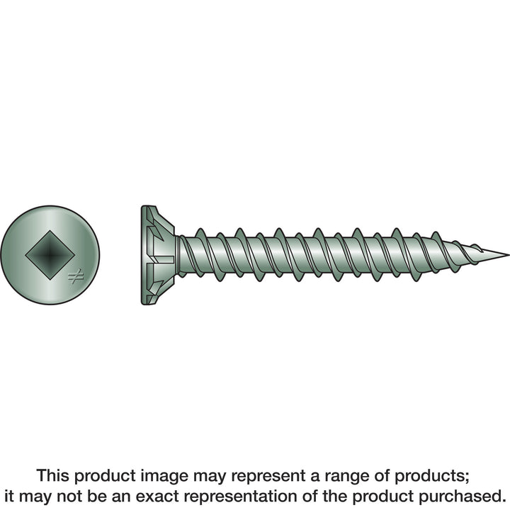 Simpson CB3BLGHL158S CB3BLGHL Fiber-Cement Board Screw Collated — #9 x 1-5/8 in. #3 SQU 1500-Qty