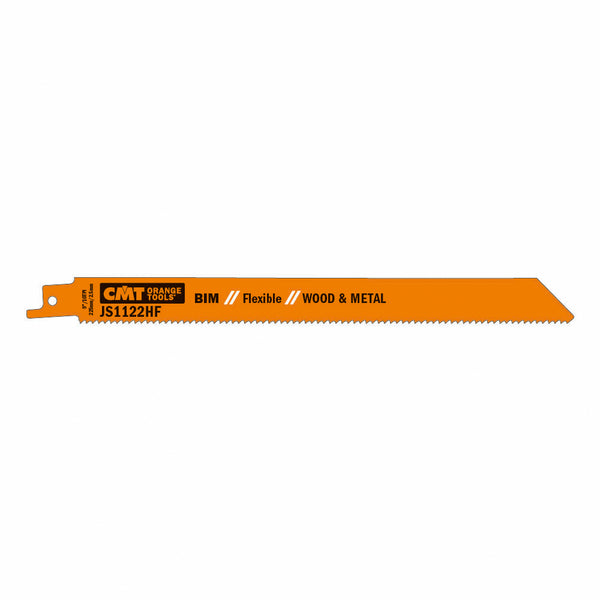 CMT Orange Tools JS1122HF-5 RECIPROCATING SAW BLADES for WOOD&METAL (BIM) 9”x 10TPI  (5-PCS.)