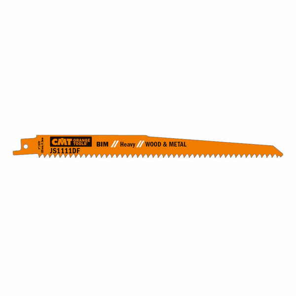 CMT Orange Tools JS1111DF-20 RECIPROCATING SAW BLADES for WOOD&METAL (BIM) 9”x 6TPI  (20-PCS.)