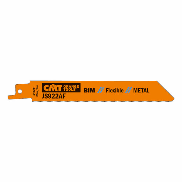 CMT Orange Tools JS922AF-5 RECIPROCATING SAW BLADES for METAL (BIM) 6”x 24TPI  (5-PCS.)