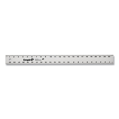 Emirite Ruler Empire Level 4002 Aluminum Straight Edge 24 in L Aluminum Ruler – USA ...