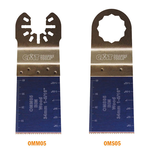 CMT Orange Tools OMM05-X5 1-5/16” PLUNGE AND FLUSH-CUT BLADE FOR WOOD - BIM  (5-PCS.)