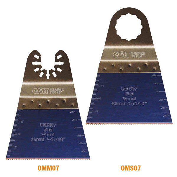 CMT Orange Tools OMM07-X1 2-11/16” PRECISION CUT BLADE - JAPANESE TOOTHING - BIM  (1-PC.)