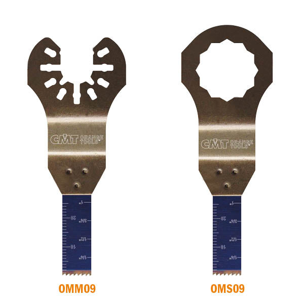 CMT Orange Tools OMM09-X50 3/8” PLUNGE AND FLUSH-CUT BLADE FOR WOOD&METAL - BIM  (50-PCS.)