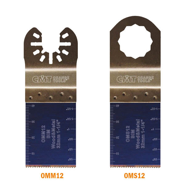 CMT Orange Tools OMM12-X50 1-5/16” PLUNGE AND FLUSH-CUT FOR WOOD&METAL - BIM  (50-PCS.)