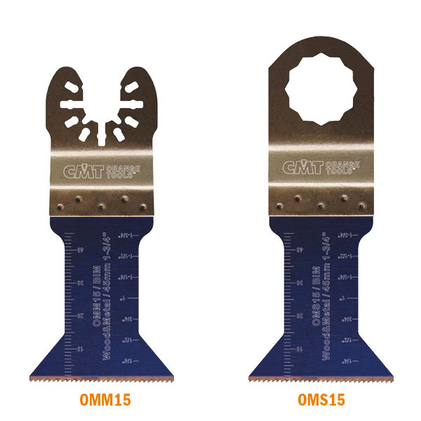 CMT Orange Tools OMM15-X50 1-3/4” PLUNGE AND FLUSH-CUT BLADE FOR WOOD&METAL - BIM  (50-PCS.)