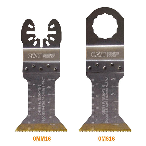 CMT Orange Tools OMM16-X50 1-3/4” PLUNGE & FLUSH-CUT FOR WOOD&METAL - BIM+TiN  (50-PCS.)