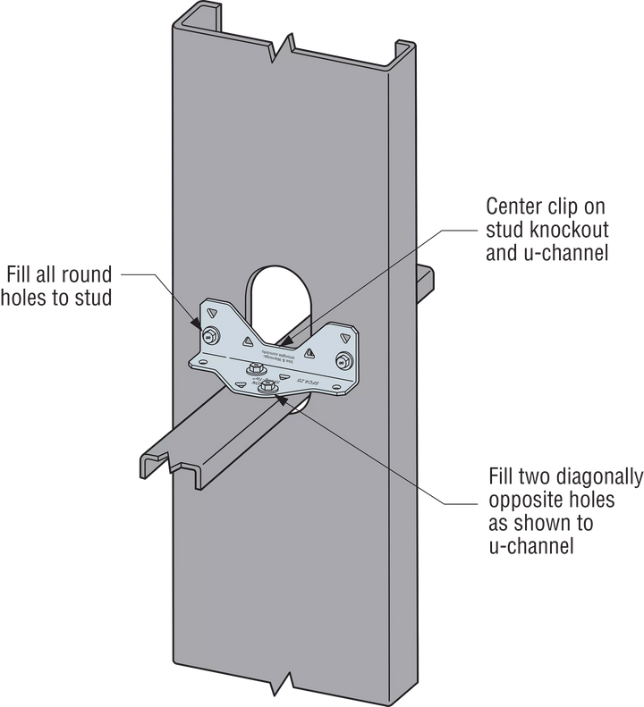 Simpson SFC4.25-R175 SFC 1-1/2 in. x 1-3/4 in. x 4-1/4 in. Steel Framing Connector 175-Qty