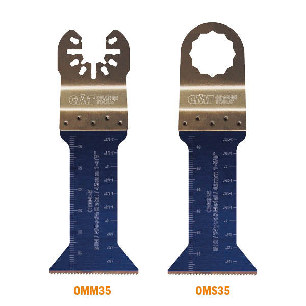 CMT Orange Tools OMM35-X5 1-5/8” PLUNGE AND FLUSH-CUT BLADE FOR WOOD&METAL - BIM (5-PCS.)