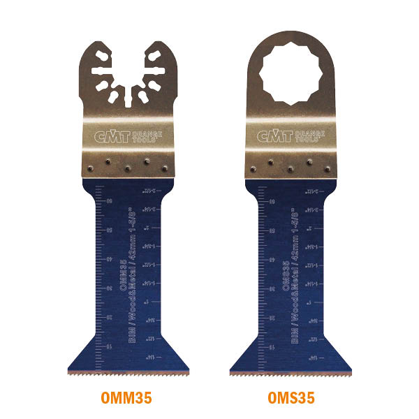 CMT Orange Tools OMM35-X50 1-5/8” PLUNGE AND FLUSH-CUT BLADE FOR WOOD&METAL - BIM (50-PCS.)