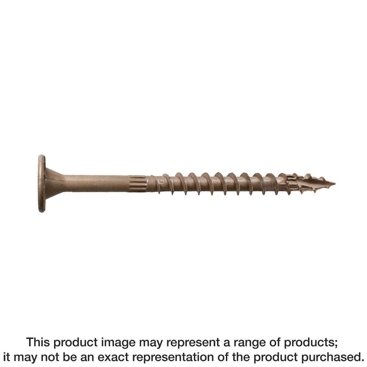 Simpson SDWS22600DBMB Strong-Drive SDWS TIMBER Screw Exterior Grade — 0.220 in. x 6 in. T40, Tan 250-Qty