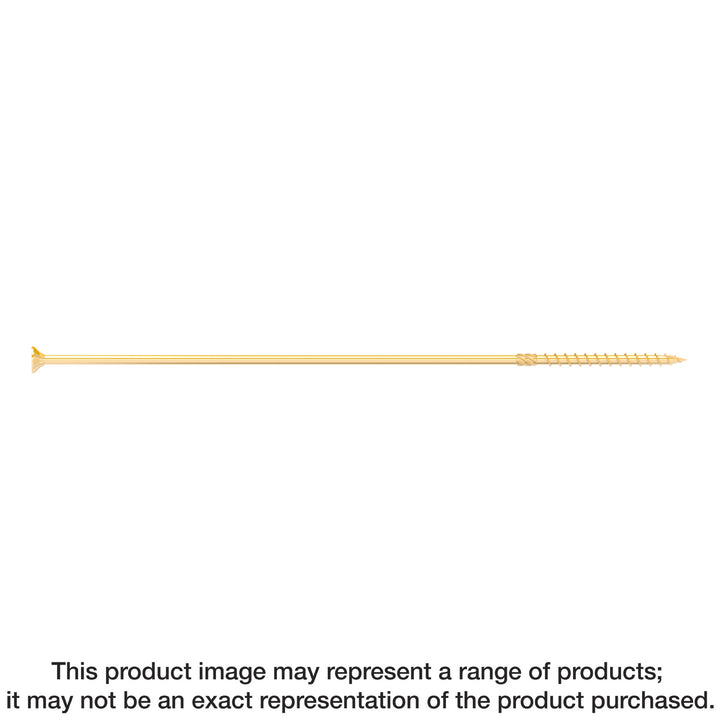 Simpson SDCP271400 Strong-Drive SDCP TIMBER-CP Screw — 0.394 in. x 14 in. T40, Yellow Zinc 150-Qty