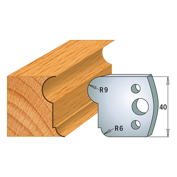 CMT Orange Tools 690.055 PROFILE KNIVES FOR INSERT SHAPER SYSTEM SP 1-37/64”x5/32”  (40x4mm)