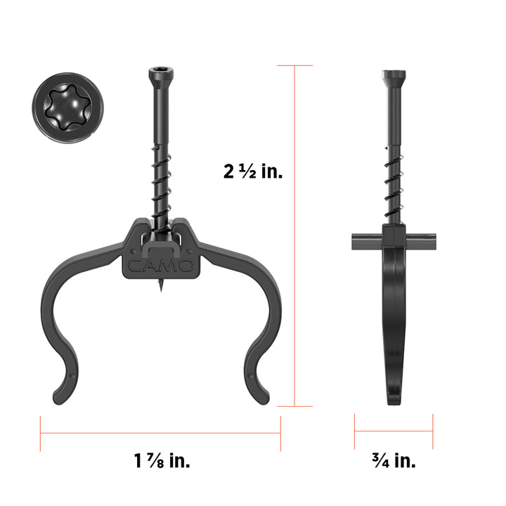 CAMO 0344354 Edge Clip Hidden Deck Fasteners 90 ct