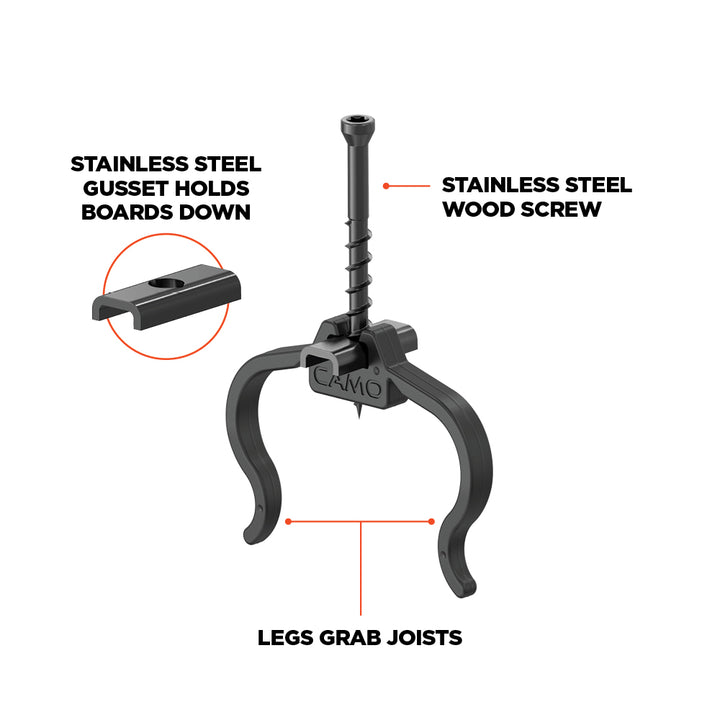 CAMO 0344354 Edge Clip Hidden Deck Fasteners 90 ct