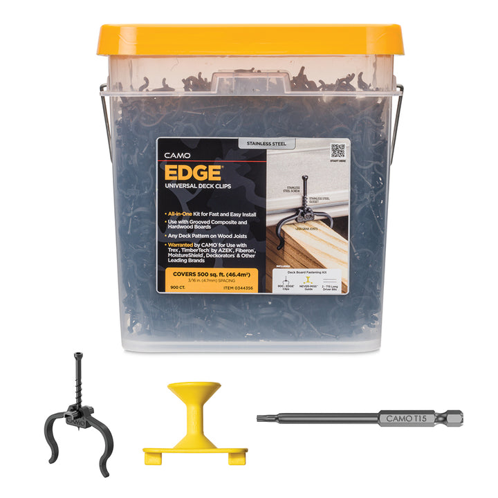 CAMO 0344356 Edge Clip Hidden Deck Fasteners 900 ct