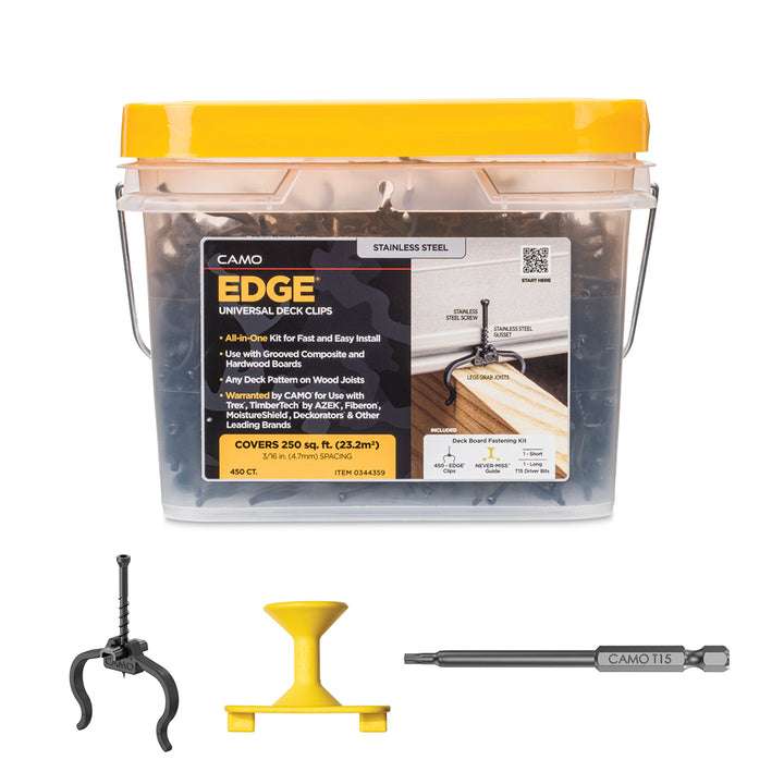 CAMO 0344359 Edge Clip Hidden Deck Fasteners 450 ct