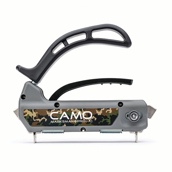 CAMO 0345002 Marksman Pro-X1 Kit, Deck Tool, 1750 Edge Screws & Bits, Edge Fastening Installation, 1/16" Spacing, Fits 5-1/4-5-3/4" Wood Decking