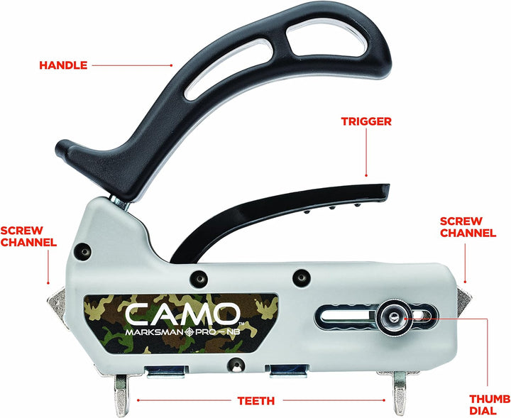 CAMO Marksman Pro-NB, Narrow Board Deck Tool for Edge Fastening Installation, Fits 3-1/4 to 5" Boards, 3/16" Spacing