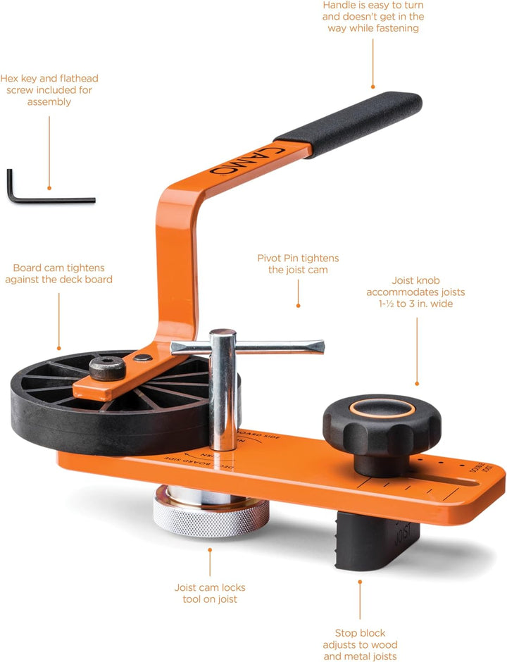 CAMO Lever Deck Board Bending, Straightening and Locking Tool for Faster & Easier Deck Installation