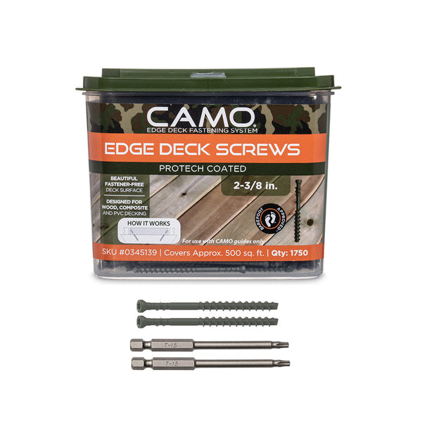 CAMO 0345139 Edge Deck Screws 2-3/8" ProTech (1750 ct)