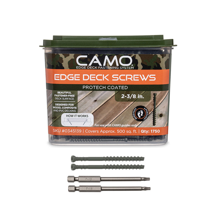 CAMO 0345139 Edge Deck Screws 2-3/8" ProTech 1750 ct