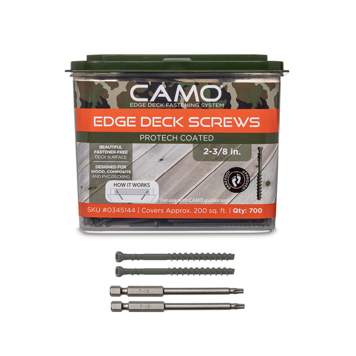 CAMO 0345144 Edge Deck Screws 2-3/8" ProTech 700 ct