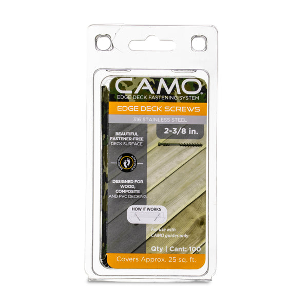 CAMO 0345240S 2-3/8" EDGE SCREW 316SS T15 STAR 100CT