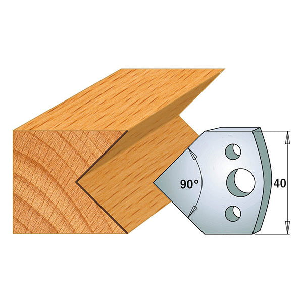 CMT Orange Tools 690.127 PROFILE KNIVES FOR INSERT SHAPER SYSTEM SP 1-37/64”x5/32”  (40x4mm)