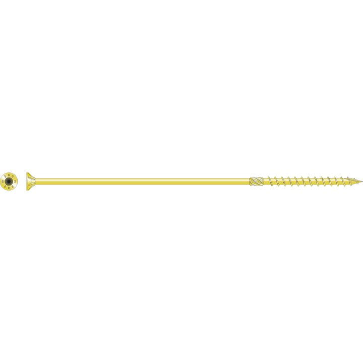 Simpson SDCP221100 Strong-Drive SDCP TIMBER-CP Screw — 0.315 in. x 11 in. T40, Yellow Zinc 250-Qty