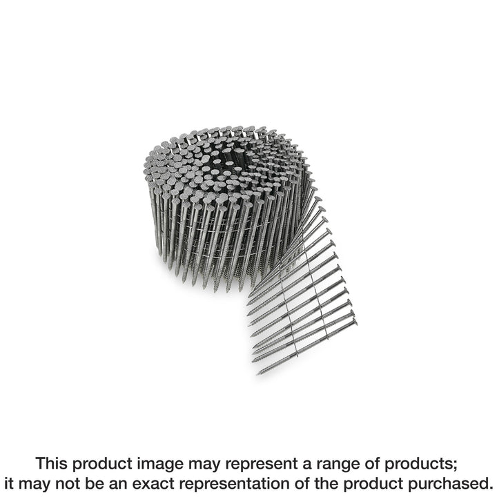 Simpson S13A175SNC 15° Wire Coil, Full Round Head, Ring-Shank Siding Nail — 1-3/4 in. Type 304 3600-Qty