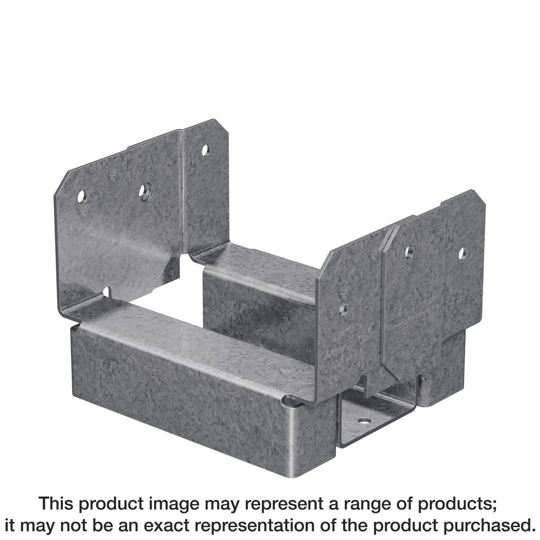 Simpson ABA44RZ ABA ZMAX Galvanized Adjustable Standoff Post Base for 4x4 Rough