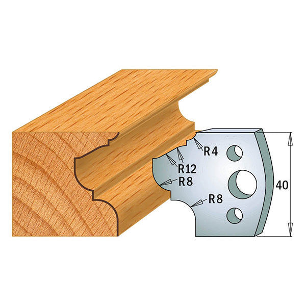 CMT Orange Tools 690.089 PROFILE KNIVES FOR INSERT SHAPER SYSTEM SP 1-37/64”x5/32”  (40x4mm)