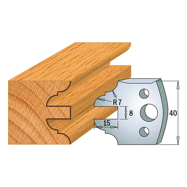 CMT Orange Tools 690.099 PROFILE KNIVES FOR INSERT SHAPER SYSTEM SP 1-37/64”x5/32”  (40x4mm)