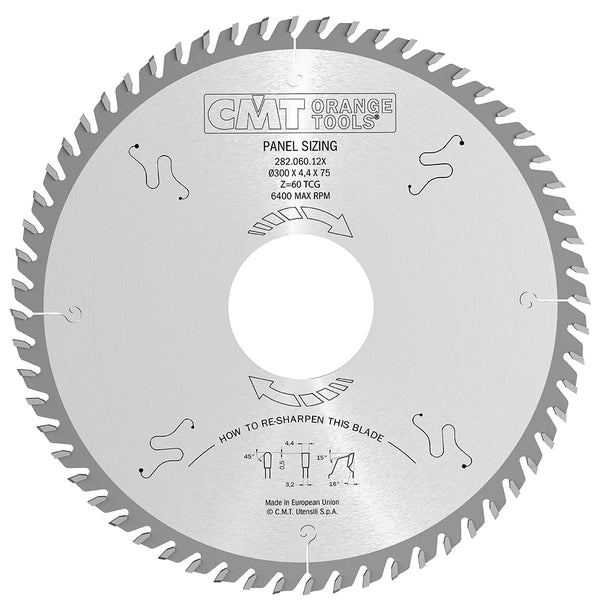 CMT Orange Tools 282.072.14W2 INDUSTRIAL PANEL SIZING 355x4.4/3.2x80mm   T=72 TCG