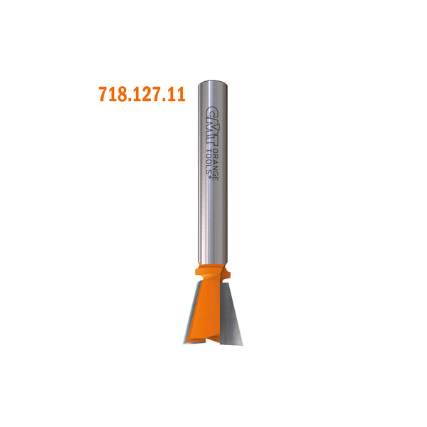 CMT Orange Tools 818.064.11 SOLID CARBIDE DOVETAIL BITS  D=1/4”  A=7.5°  S=1/4”