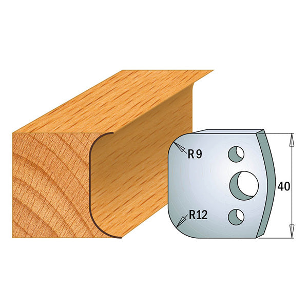 CMT Orange Tools 690.050 PROFILE KNIVES FOR INSERT SHAPER SYSTEM SP 1-37/64”x5/32”  (40x4mm)