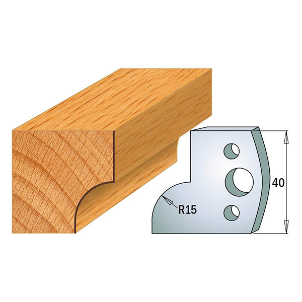 CMT Orange Tools 690.057 PROFILE KNIVES FOR INSERT SHAPER SYSTEM SP 1-37/64”x5/32”  (40x4mm)