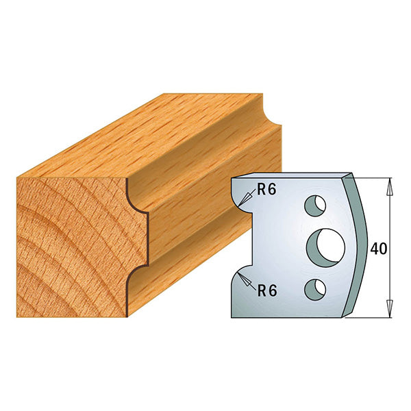 CMT Orange Tools 690.063 PROFILE KNIVES FOR INSERT SHAPER SYSTEM SP 1-37/64”x5/32”  (40x4mm)