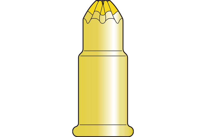 Simpson P22AC4A P22AC 0.22-Caliber Imported Single-Shot Crimp Load, LVL 4, Yellow 100-Qty