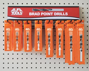 ALFA Tools BPW36 36PC BRAD POINT DRILL DISPLAY 1/pack