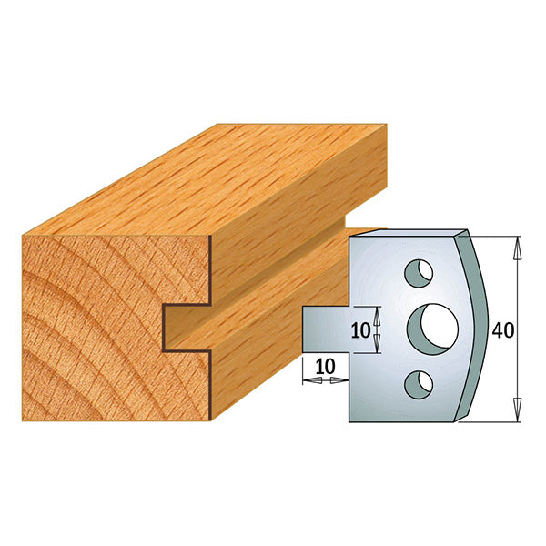 CMT Orange Tools 690.091 PROFILE KNIVES FOR INSERT SHAPER SYSTEM SP 1-37/64”x5/32”  (40x4mm)