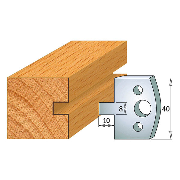 CMT Orange Tools 690.094 PROFILE KNIVES FOR INSERT SHAPER SYSTEM SP 1-37/64”x5/32”  (40x4mm)