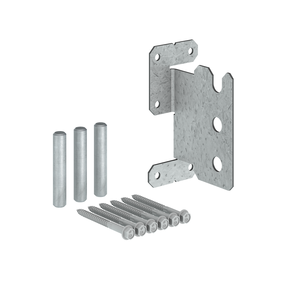 Simpson CJT3ZS CJTZ 12-Gauge ZMAX Galvanized Concealed Joist Tie with 3 Short Pins