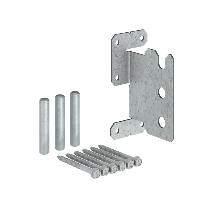 Simpson CJT3ZS CJTZ 12-Gauge ZMAX Galvanized Concealed Joist Tie with 3 Short Pins