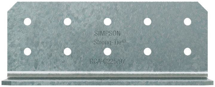 Simpson RCA-C225/97-R55 RCA-C 2 in. x 2 in. x 5 in. 12-Gauge Rigid Connector Angle for Concrete 55-Qty